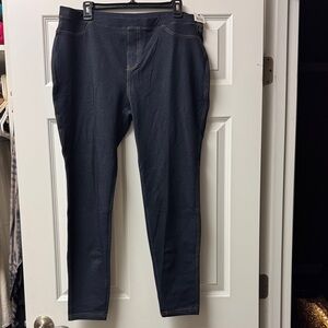 Dark Blue Denim Stretch Jeggings - XL